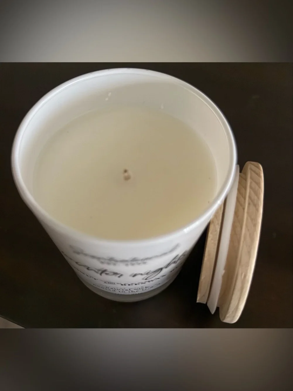 Scentsational Winter Nights Candle | Coconut Beeswax Blend | White Glass